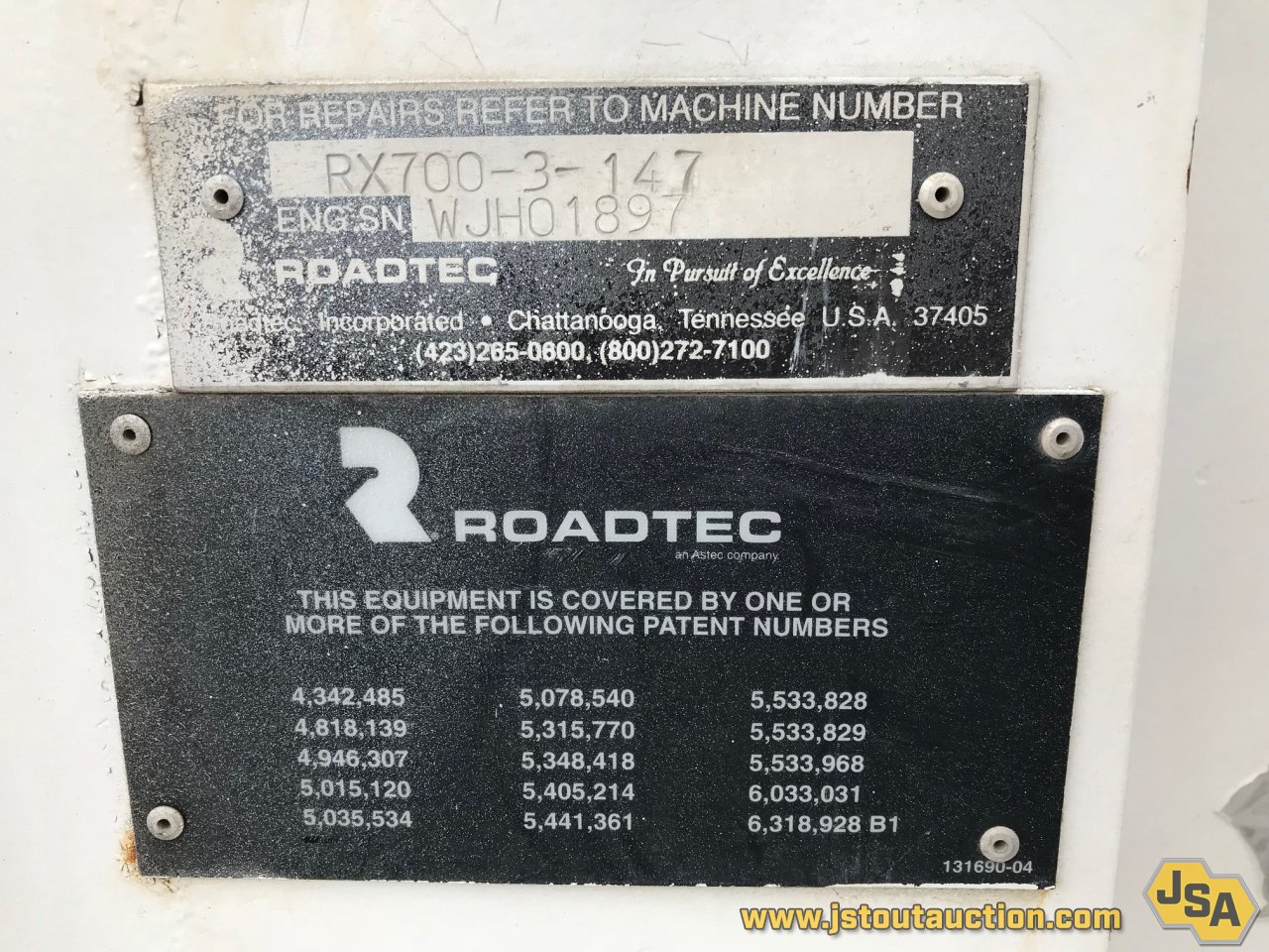 For Sale: 2007 Roadtec RX-700 Paving
